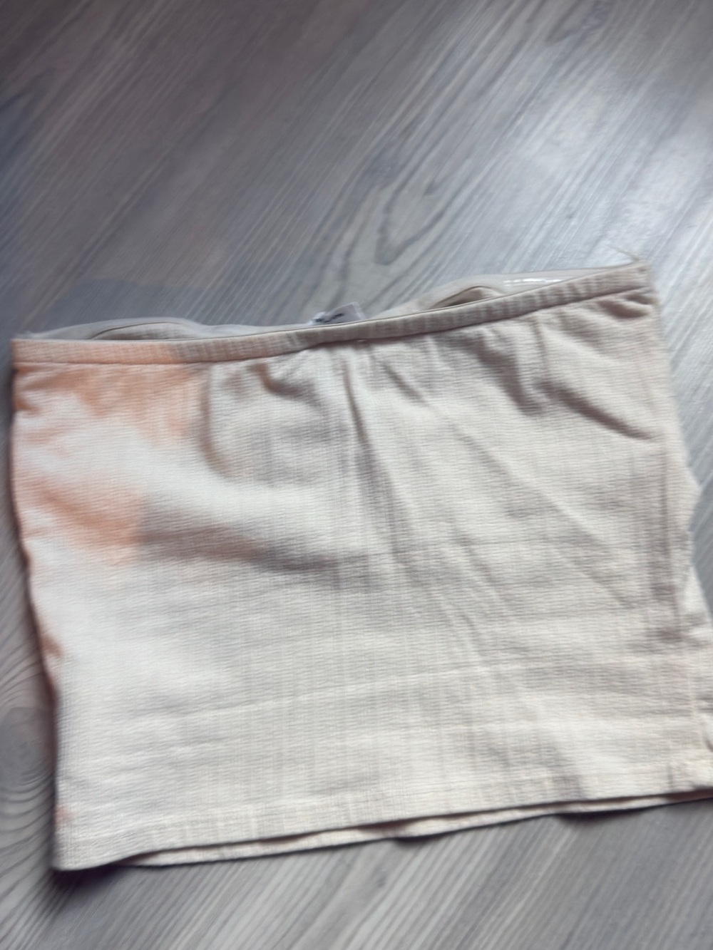Cotton On Cream Ruched Tube Top - Picture 2 of 3